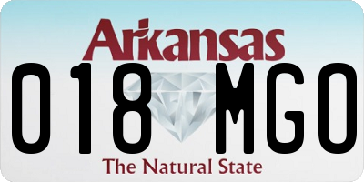 AR license plate 018MGO