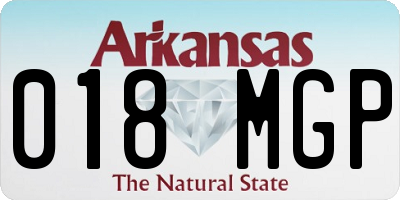 AR license plate 018MGP