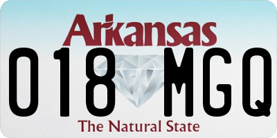 AR license plate 018MGQ