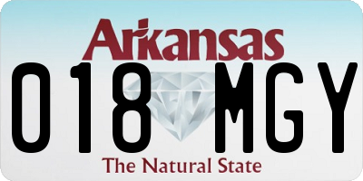 AR license plate 018MGY