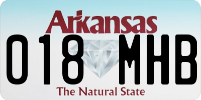 AR license plate 018MHB