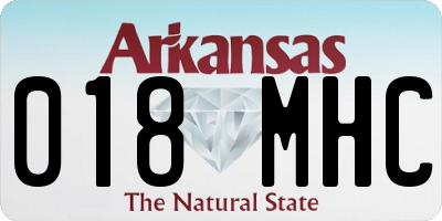 AR license plate 018MHC
