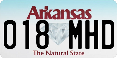 AR license plate 018MHD