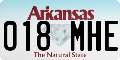 AR license plate 018MHE