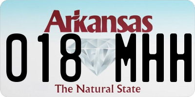AR license plate 018MHH