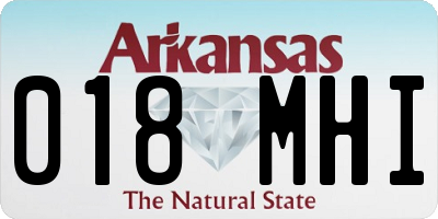 AR license plate 018MHI