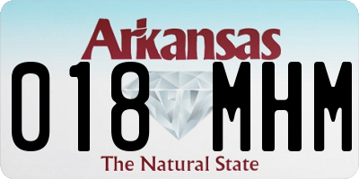 AR license plate 018MHM