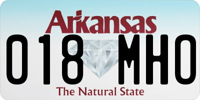 AR license plate 018MHO