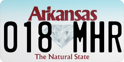 AR license plate 018MHR