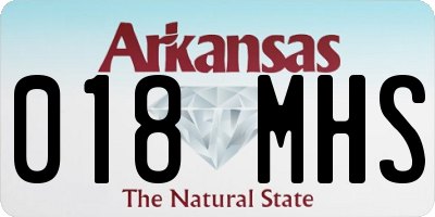 AR license plate 018MHS