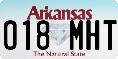 AR license plate 018MHT
