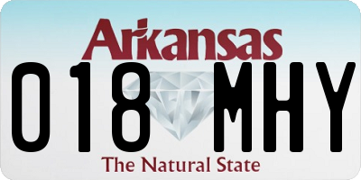 AR license plate 018MHY