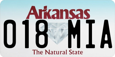 AR license plate 018MIA