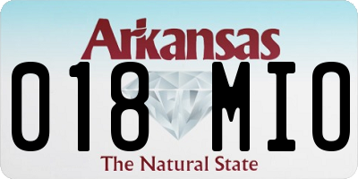 AR license plate 018MIO