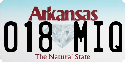 AR license plate 018MIQ