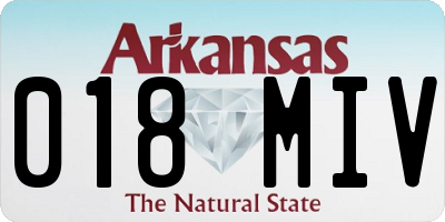 AR license plate 018MIV