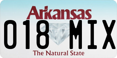 AR license plate 018MIX