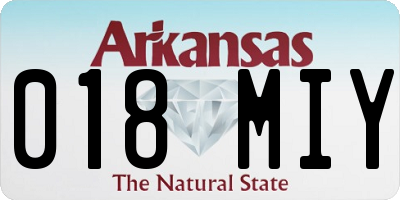 AR license plate 018MIY