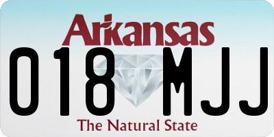 AR license plate 018MJJ