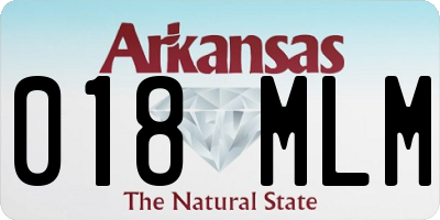 AR license plate 018MLM