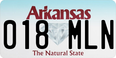 AR license plate 018MLN