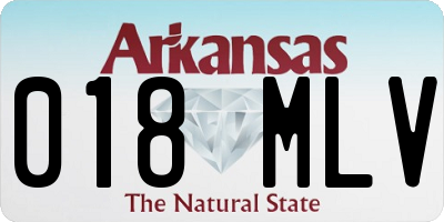 AR license plate 018MLV