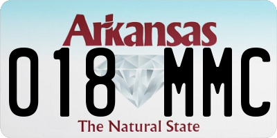 AR license plate 018MMC