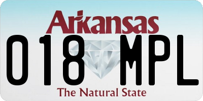 AR license plate 018MPL