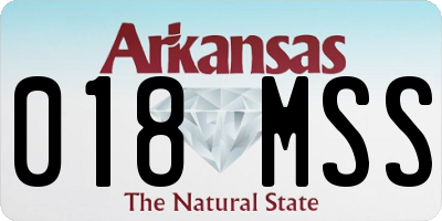 AR license plate 018MSS