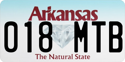 AR license plate 018MTB
