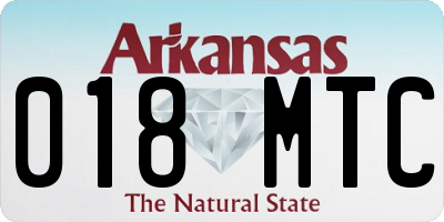 AR license plate 018MTC