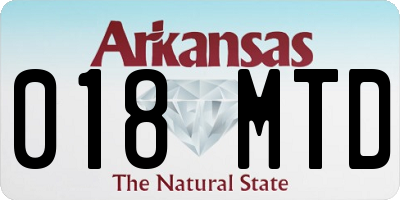 AR license plate 018MTD