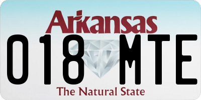 AR license plate 018MTE