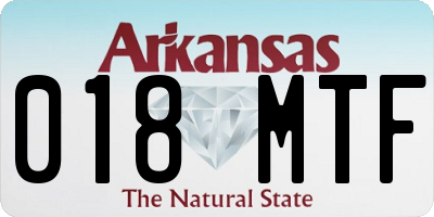 AR license plate 018MTF