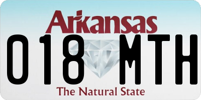 AR license plate 018MTH