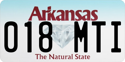 AR license plate 018MTI
