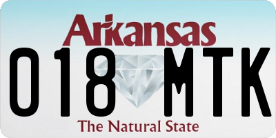 AR license plate 018MTK