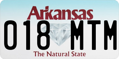 AR license plate 018MTM