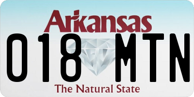 AR license plate 018MTN