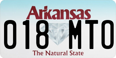 AR license plate 018MTO