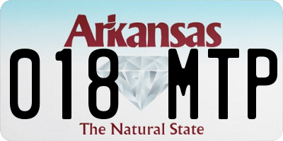 AR license plate 018MTP