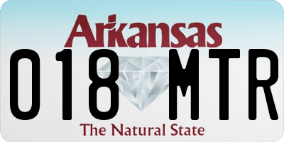 AR license plate 018MTR
