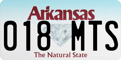 AR license plate 018MTS