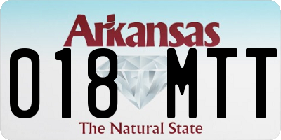 AR license plate 018MTT