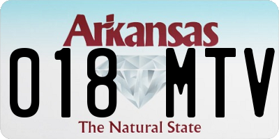 AR license plate 018MTV