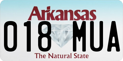 AR license plate 018MUA