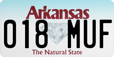 AR license plate 018MUF