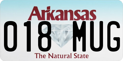AR license plate 018MUG