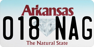 AR license plate 018NAG