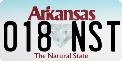 AR license plate 018NST